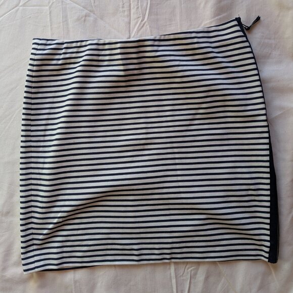 Madewell Eventide Striped Mini Skirt Size Large - Picture 3 of 5